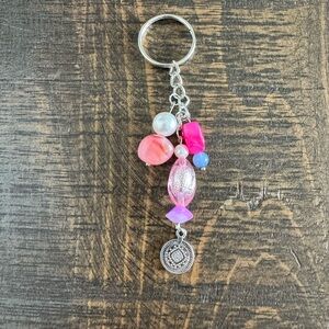 Coin Charm Beaded Keychain - NWOT